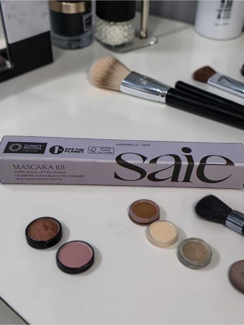 NIB Saie Mascara 101 – Thick, Bold, Lifted Lashes | Black (0.31 oz / 10 g